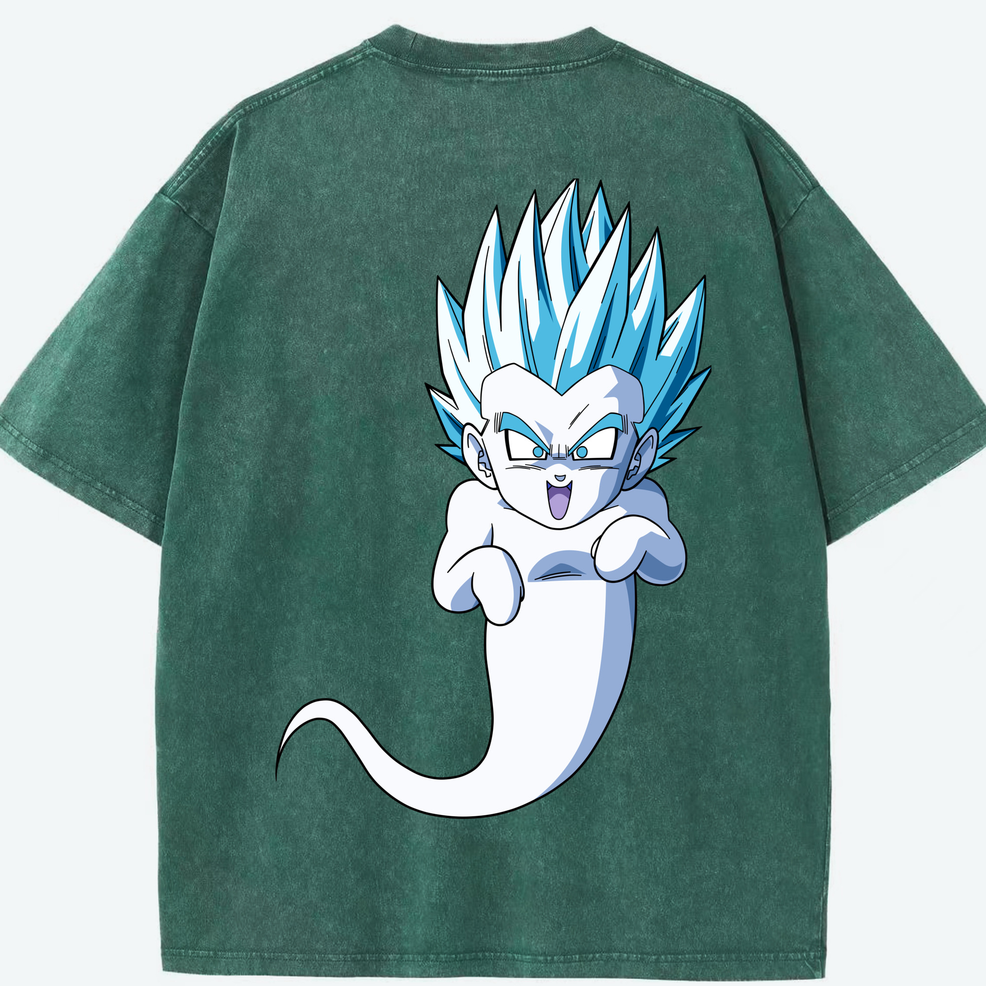 （画像用） ドラゴンボール ベジット DRAGON BALL Vegetto 綿100% ヴィンテージ風 半袖Tシャツ（背面プリント）